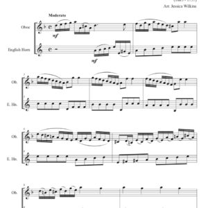 Scarlatti Sonata K.1 - oboe & english horn duet (Digital Download)