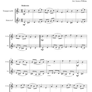 Chedeville Tambourin - Trumpet & French horn duet (Digital Download)