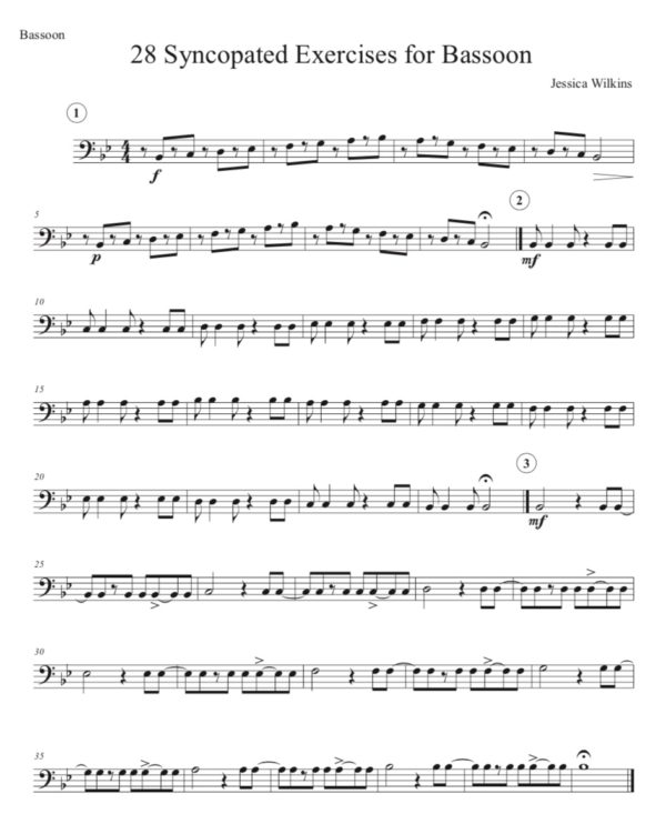 How does this Rhythm go? 28 Syncopated Exercises for Bassoon (Digital Download)