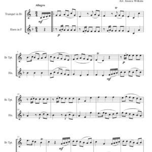 Kunze Trumpet & Horn Duet in C major (Digital Download)
