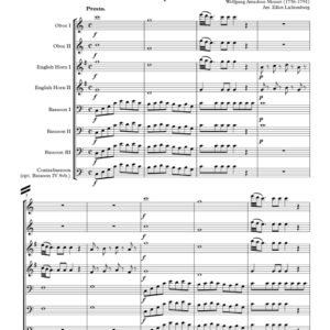 Mozart Impresario Overture - Double Reed Choir (Digital Download)